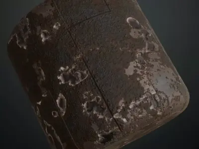 Peeling Plate Metal Plate PBR Seamless Texture