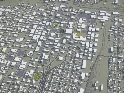 Amarillo  Low-poly 3D model