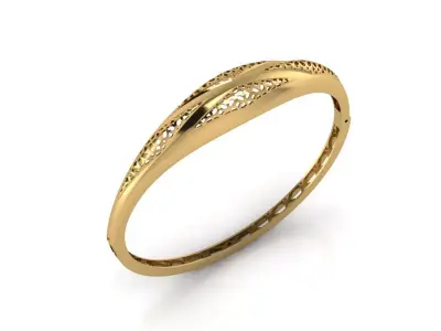 Womens Bracelets Bangles 3DM STL OBJ With Details  3D print model