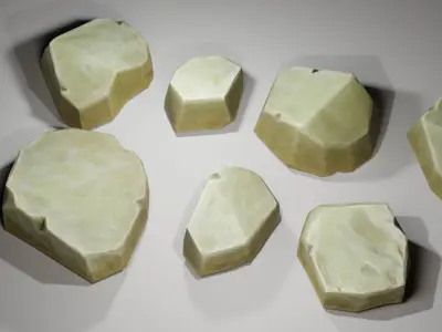 Rock Stone Low-poly 3D model