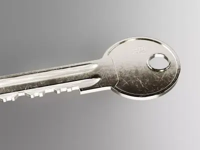 Metal Key 3D model