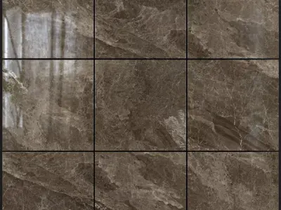 Yurtbay Seramik Kios Brown 600x600 Set 1 3D model