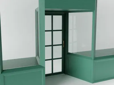 Romantic Shop Front Low-poly 3D model