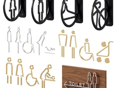 Information signs 2 3D model