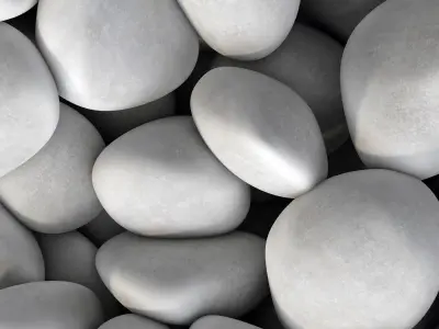 Gravel Low decorative n3 3D model