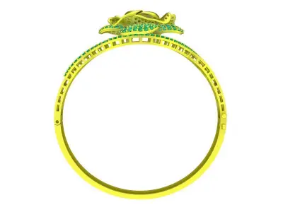 Elegant Floral Openwork Ring for Women 6328 3D print model