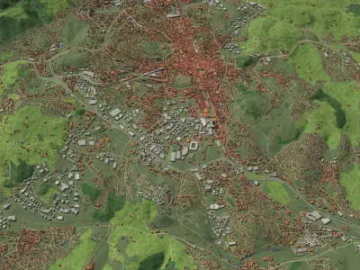 Saint-Etienne France - city and urban