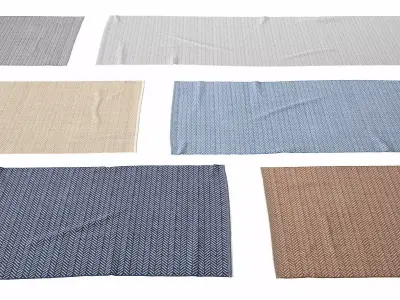 Herringbone Rug 3D model