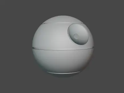 Death Star 3d model and laser canon Free 3D model
