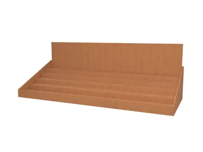 Product Display Stand Cardboard v3 002 Low-poly 3D model