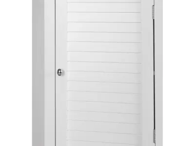 Zal Freestanding Corner Floor Cabinet 3D model