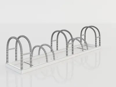 Bike rack 3d model 2 3D model