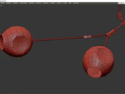 BRANCHING BUBBLES BB 03 14 Low-poly 3D model