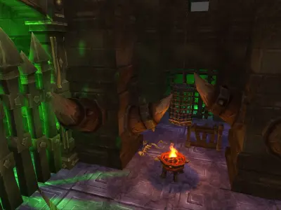 Fantasy Chess RPG Environment - Dungeon1 Low-poly 3D model