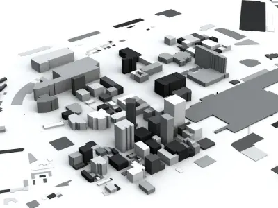 Cape Town Streets and Buildings 3D model