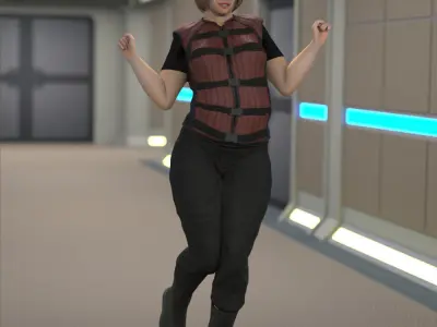 Peacekeeper Commando for La Femme 2 for Poser 3D model