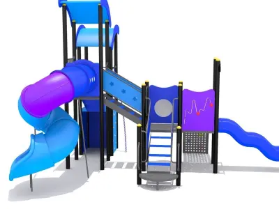 Playground- Blue Playset 3D model