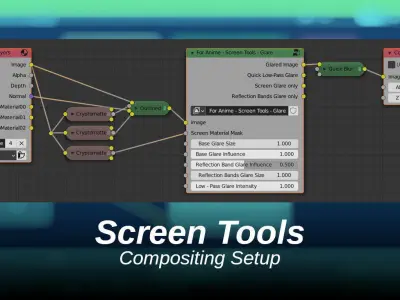 For Anime in Blender - Screen Tools 3D model