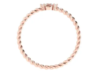 Women Ring Render 3dm STL OBJ FBX  3D print model 4