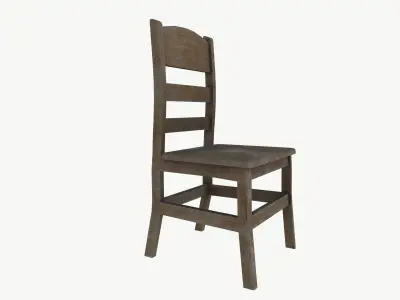 wood chair 3D model buy