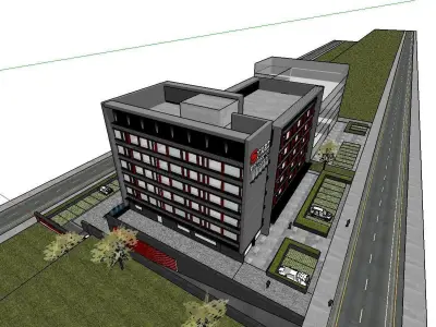 vacation spot-Resort-Fashion Leisure Hotel-0103 3D model