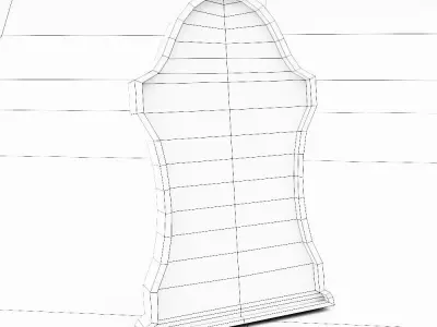 Tombstone low poly 3d model with skull Free low-poly 3D model