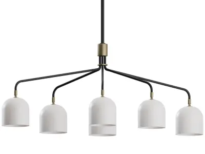 Howard Chandelier 6 Arm by Gubi 3D model