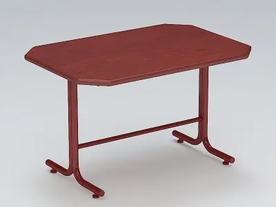 Red Table 03 3D model