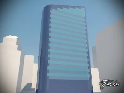 Building 25 Low-poly 3D model