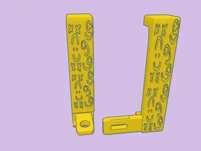 Door Handles with Lock 3D print model