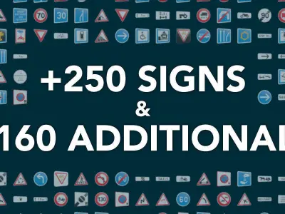 Road Signs - French Edition 3D model