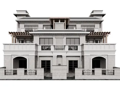 Villa Block 01 3D model
