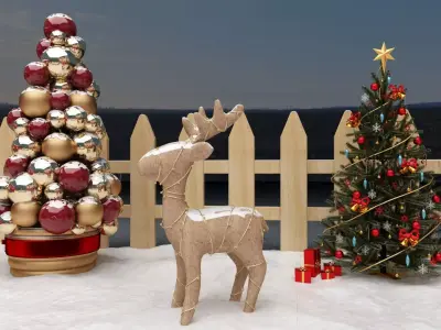 Cristmas Amusment Park 3D model