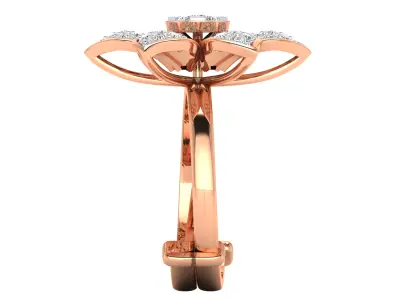 Women Ring Render 3dm STL MTL SLC JCD OBJ FBX Details 3D print model 43