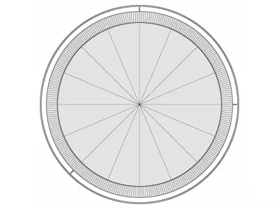 Mirror in a metal frame GZ-M1101 3D model