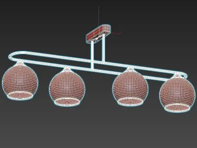frontino-66667-01-15-04 three glass globes hanging from gold ... 3D model