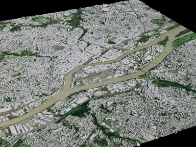 Nantes - France 3D model