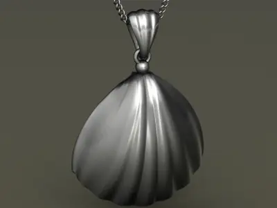 Pendant Shell Pearl 3D print model