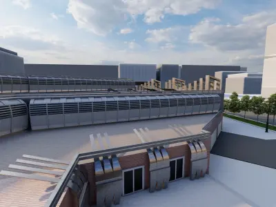 Futuristic Skyscraper-Building office-Modern office 3D model buy