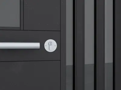 Aluminium door 269 3D model