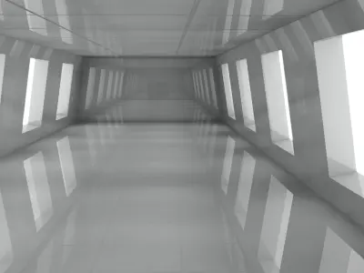 Sci Fi Interior 3D model 8