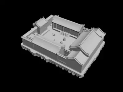courtyard 3D model