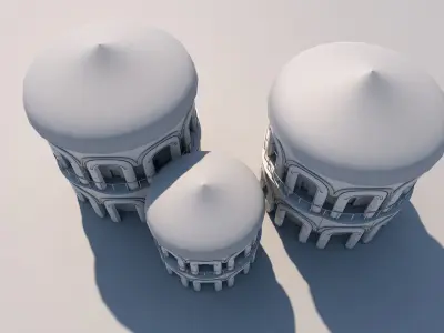 Environment Modelling Low-poly 3D model