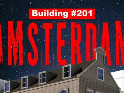 Amsterdam Street Building No201 Low-poly 3D model