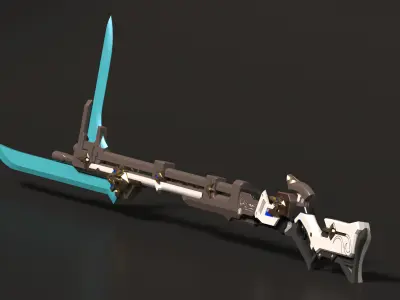 HONKAI IMPACT STAR RAIL - BRONYA RAND WEAPON -3D FILE STL- 3D print model
