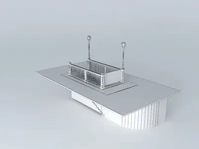 Subway Entrance NYC Style Free 3D model