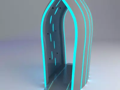 Sterilization corridor 3D model