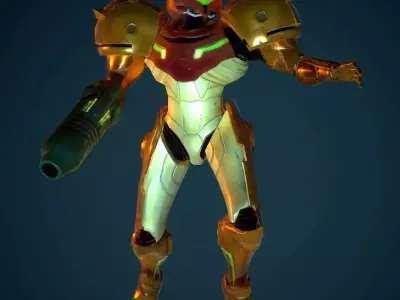 Samus - Varia Suit Low-poly 3D model