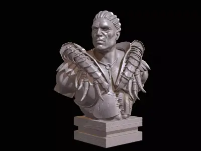  Centaur bust High Poly for 3d Print 3D print model