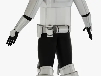 Star Wars Imperial Hovertank Pilot 3D model